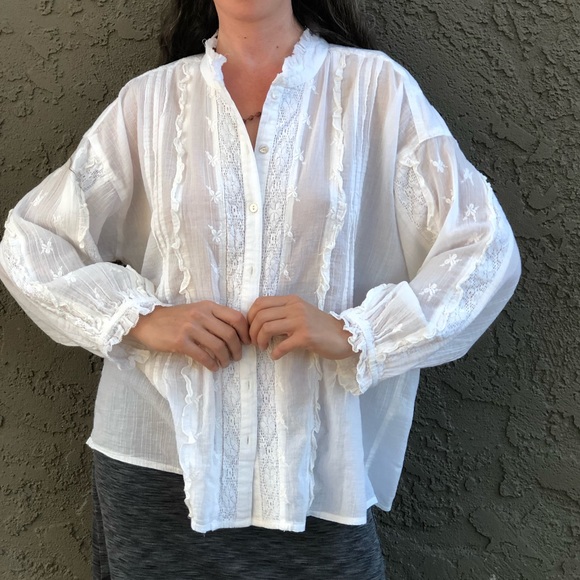 Sundance Feminine White Blouse “Brave Heart” - Picture 2 of 11
